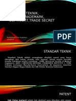 Standar Teknik, Patent, Trademark, Copyright, Trade Secret