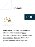 Ketela Pohon - Wikipedia Bahasa Indonesia, Ensiklopedia Bebas