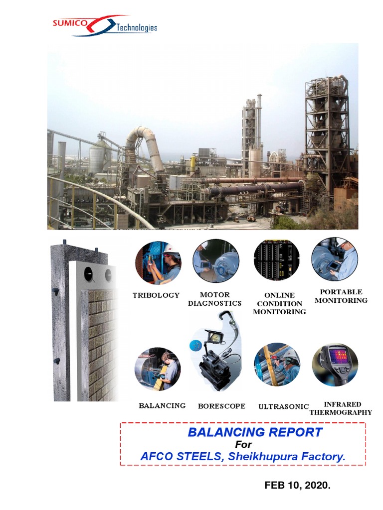 Balancing Report Sample Sumico Tech Logo PDF Specification