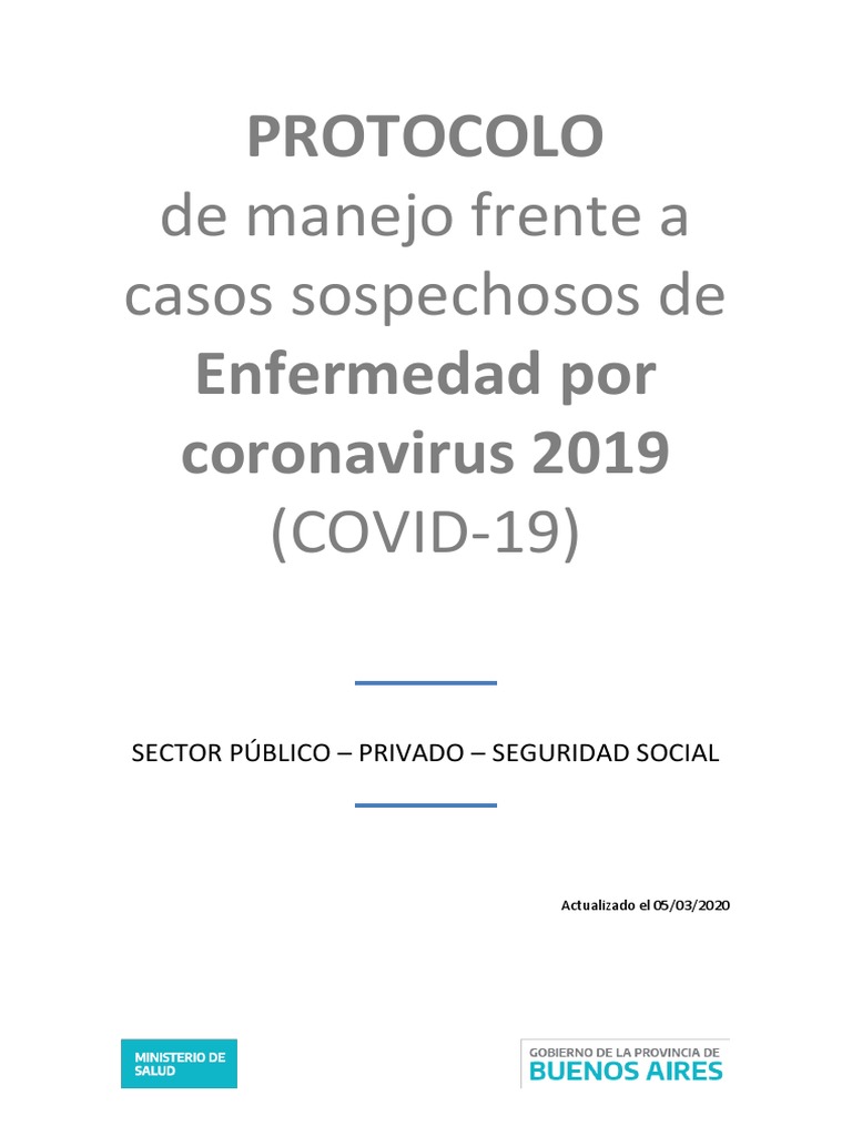 Protocolo COVID-19: Manejo y Vigilancia | PDF | Lavado de manos | Influenza
