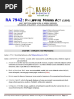 RA 7942 - PH Mining Act (1995)