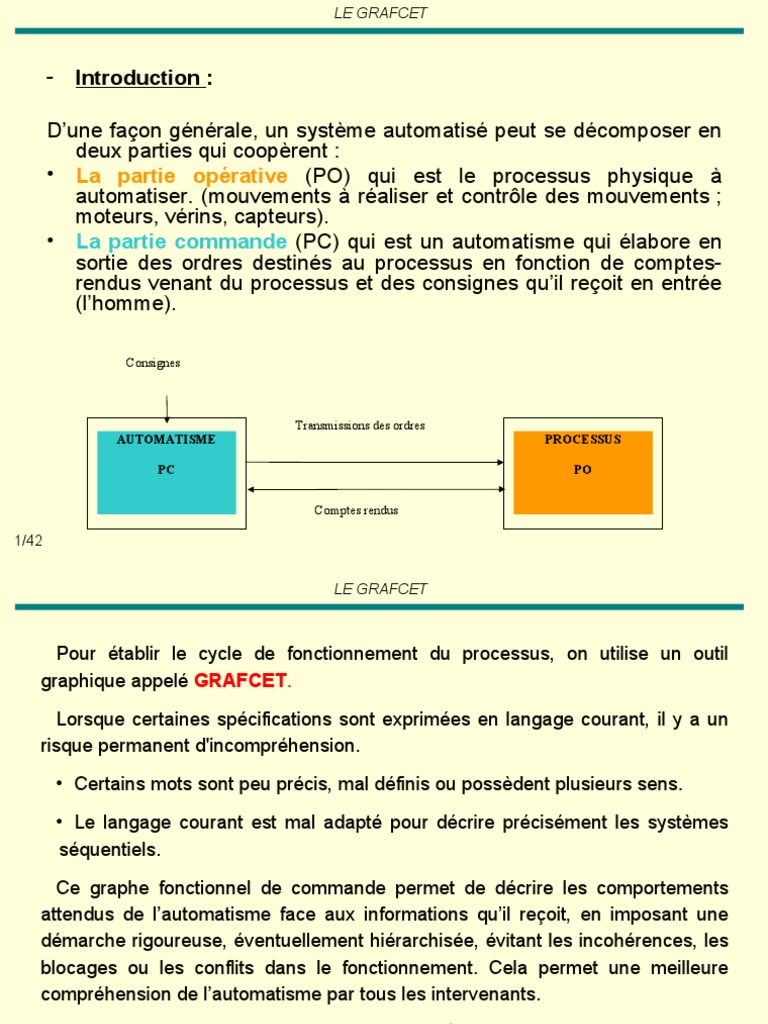 Introduction au GRAFCET et ses principes | PDF | Commission ...