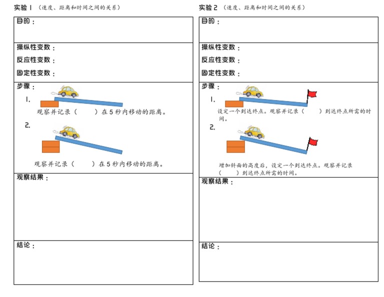 实验速度 距离和时间pdf Pdf