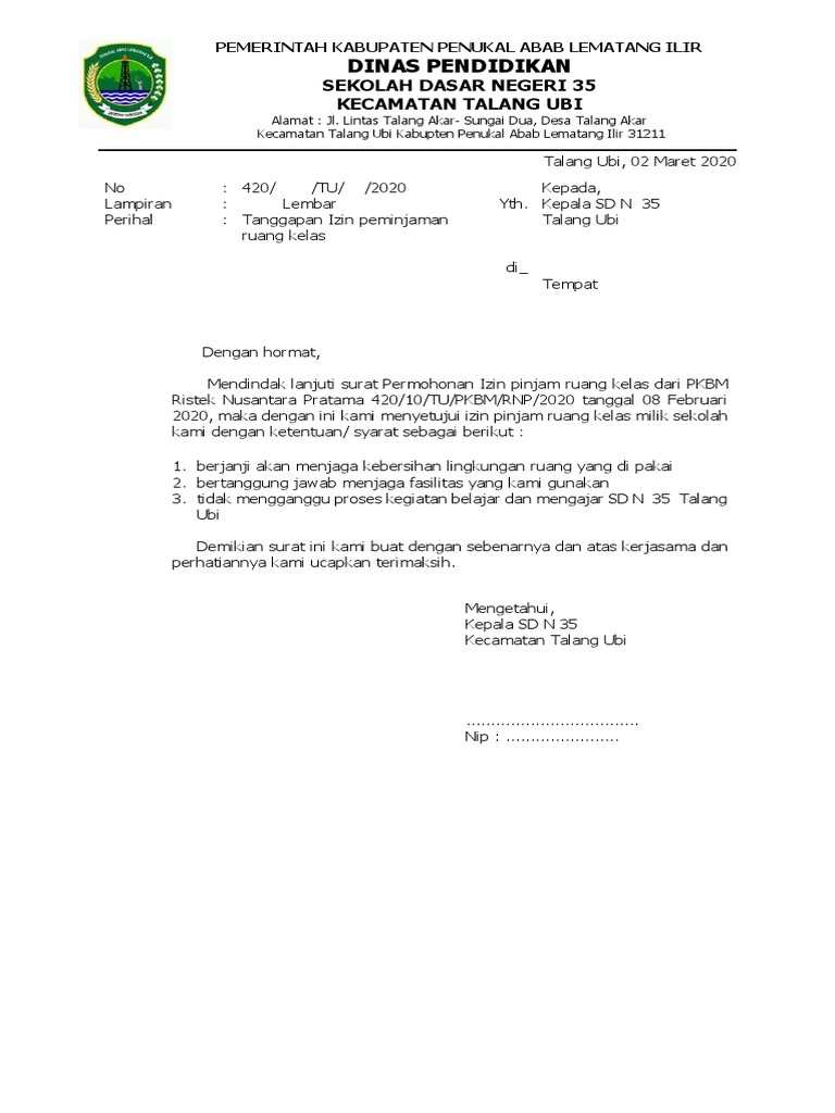 Download 50+ Contoh Surat Izin Pemakaian Gedung Sekolah Gratis
