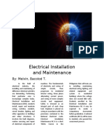 Electrical Installation and Maintenance Training