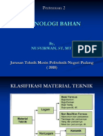 Pertem 2, KLASIFIKASI MATERIAL TEKNIK