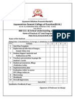 Practical Evaluation Shceme-BED 111A PDF