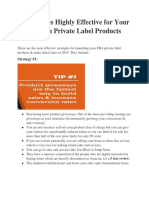 5 Strategies Highly Effective For Your Amazon Private Label Products