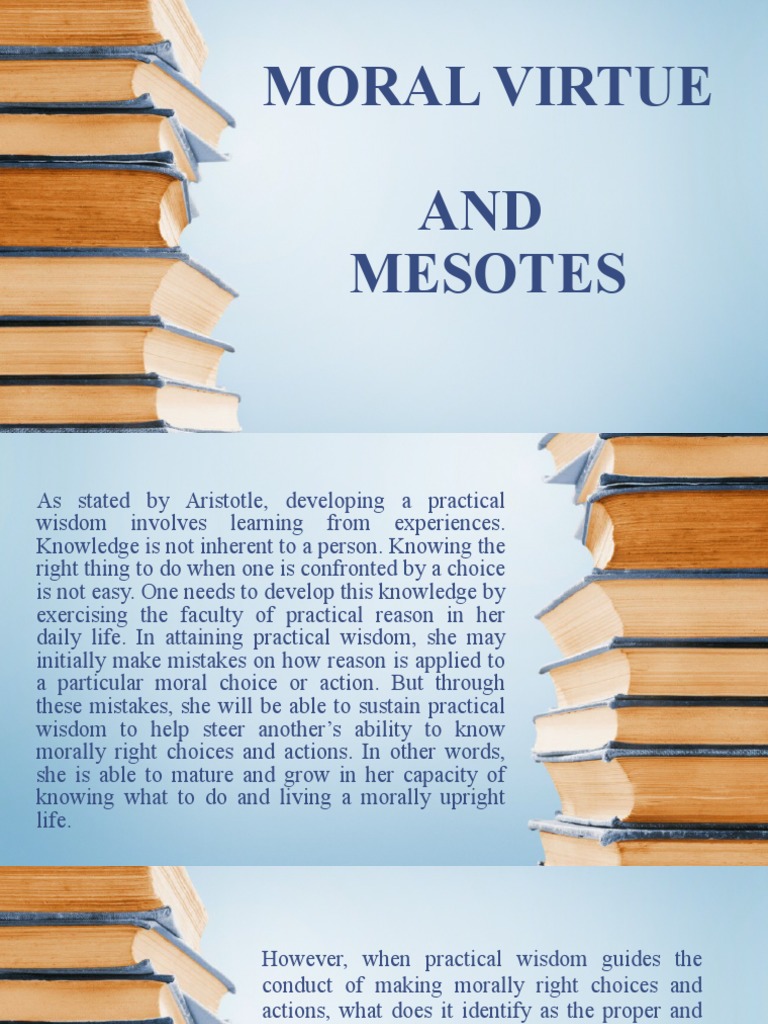 Moral Virtue and Mesotes Explained | PDF | Virtue | Metaphysics