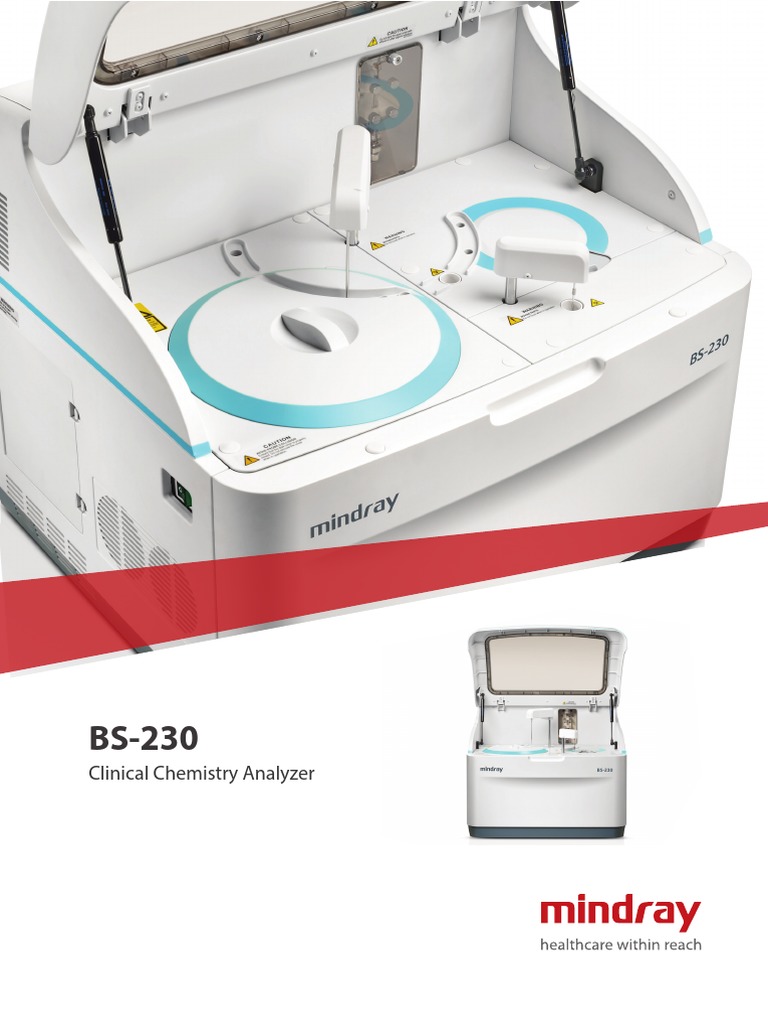 Chemistry Analyzer Mindray Bs 230 Brochure Antibody Biochemistry