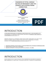 Early Diagnosis of Fetal Cardiac Abnormalities in Pregnancy and The Management With Intrauterine Correction