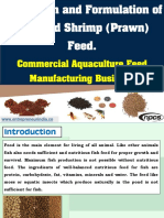 Production and Formulation of Fish and Shrimp (Prawn) Feed-80349 PDF