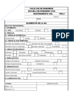 Planilla de Inventario Vial