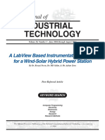 Journal of INDUSTRIAL TECHNOLOGY - A LabVIEW Bases Instrumentation System For A Wind-Solar Hybrid Power Station PDF