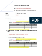 CRONOGRAMA DE ACTIVIDADES