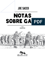 JOE SACCO NOTAS SOBRE GAZA. Tradução Alexandre Boide