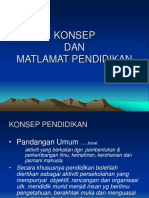 Konsep Pendidikan Dan Matlamat Pendidikan