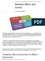 Differences Between Micro and Macro Economics (With Interdependency, Examples and Comparison Chart) - Key Differences