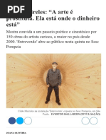 Cildo Meireles - A arte é prostituta