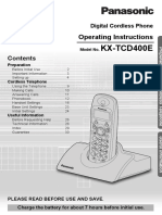 KX-TCD400E Angol