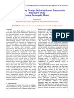 Multidisciplinary Design Optimization of Supersonic Transport Wing Using Surrogate Model 2010