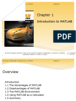 01 - Introduction To Matlab