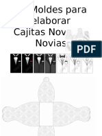 14 Moldes Cajitas de Novios