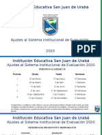 Ajustes SIE 2020