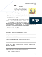 U 3 Comprension Lectora 1 Eso Matilda PDF