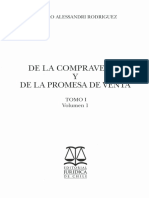 De La Compraventa y de La Promesa de Venta - Tomo I Volumen I - PP 7 A 121 PDF
