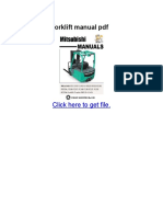 Mitsubishi Forklift Manual PDF