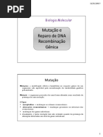 mutação e reparo de dna recombinação