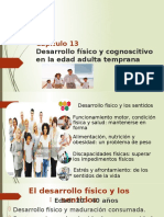 Capítulo 13 Desarrollo Físico y Cognoscitivo La Edad Adulta Temprana