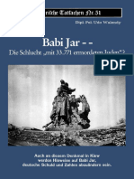 Udo Walendy - Historische Tatsachen - Nr. 51 - Babi Jar - Die Schlucht Mit 33.771 Ermordeten Juden (1992, 41 S., Text)