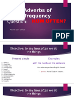 Adverbs of Frequency