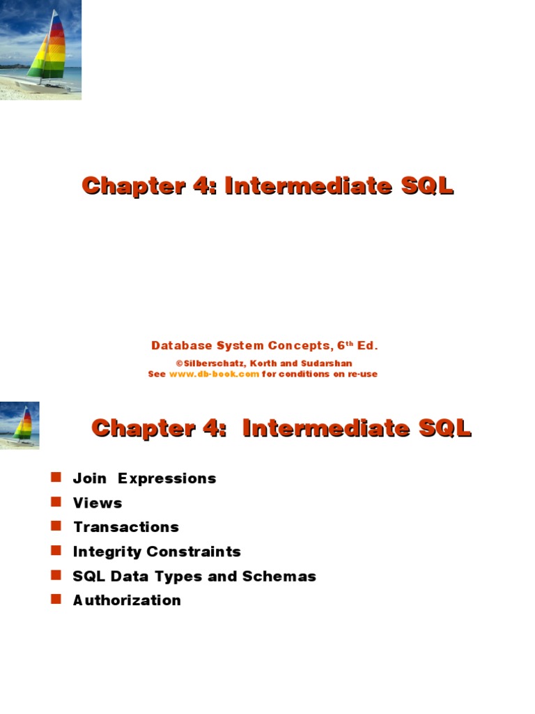 CH 4 | PDF | Database Index | Sql