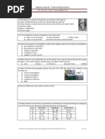 Lista Exercícios - Química Geral