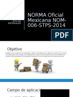 NORMA Oficial Mexicana NOM-006-STPS-2014