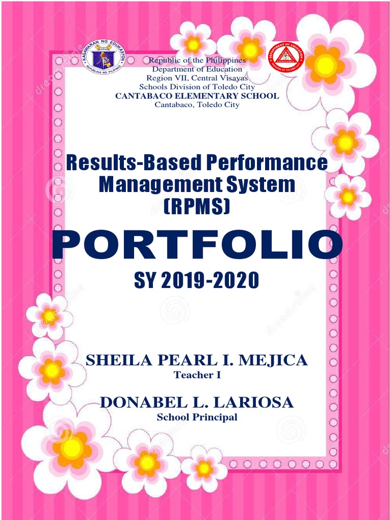 Editable RPMS Portfolio Cover Design | PDF | Lesson Plan | Educational ...