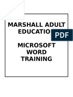 Microsoft Word Training Manual.doc