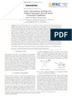 Accurate Autonomous Landing of a Fixed-Wing Unmanned Aircraft under Crosswind Conditions