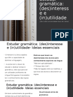 Estudar Gramática Interesse e Utilidade