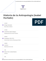 Historia de La Antropologia