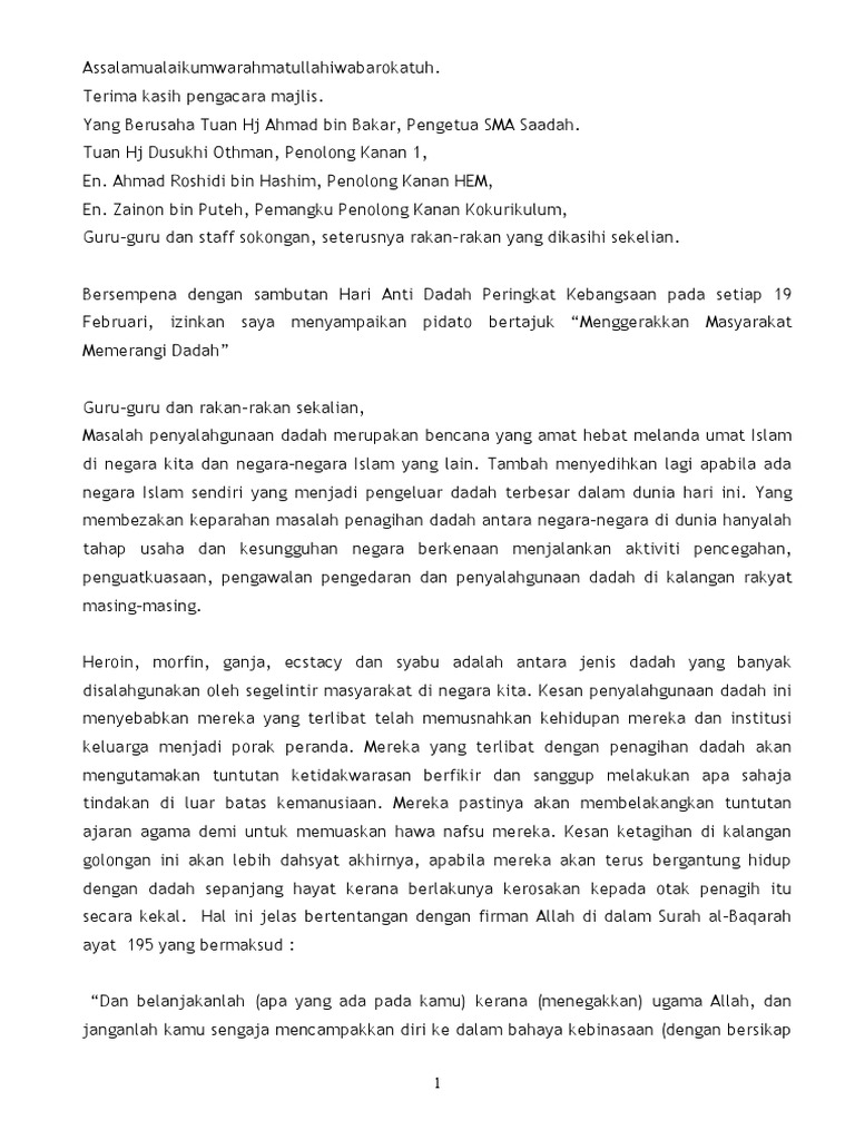 Menggerakkan Masyarakat Memerangi Dadah Pdf