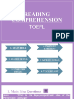 TOEFL Reading Comprehension