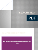Recount Text PPT