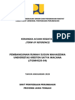 KAK Pembangunan Rumah Susun Mahasiswa Universitas Satya Wacana JTGMHS2004