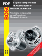Principales componentes para Alternadores y motores de partida BOSCH