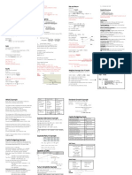 Finance Formula Sheet