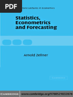 Arnold Zellner - Statistics, Econometrics & Forecasting PDF